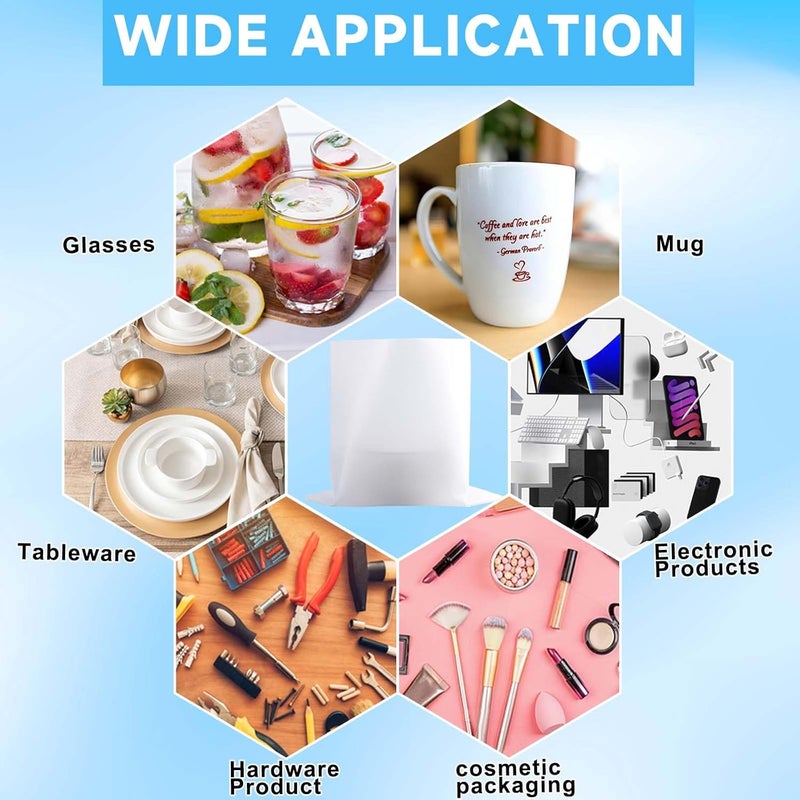 Ickimee 200pcs Cushioning Foam Pouches Moving Supplies, 2 Sizes (16x16inch,12x12inch) Use Packing Supplies for Moving, Packaging, Storage Incidental 100 Fragile Stickers, clear - Image 4